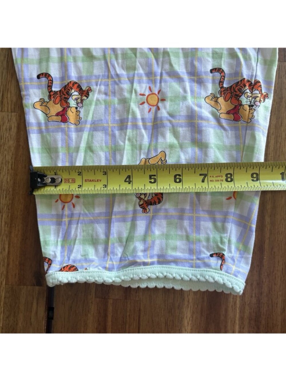 Vintage Winnie The Pooh & Tigger Pajama Pants Plaid Women’s XL Cotton Loungewear - Picture 5 of 16